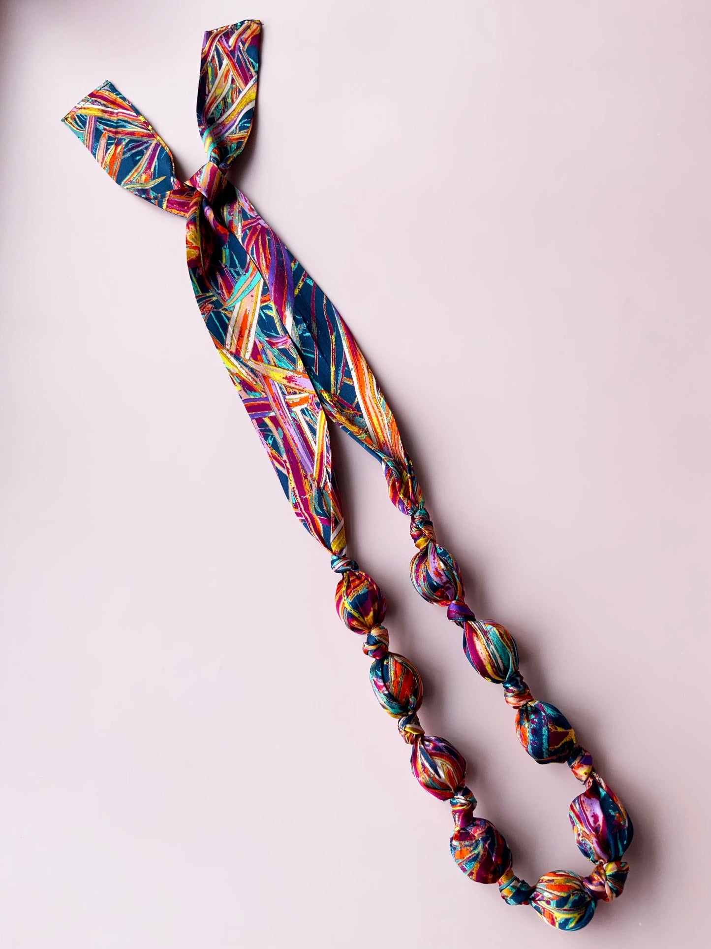 LANYA_TROPICANA_FROOTI_JUNGLE_PRINT_SILK_BEADED_NECKLACE